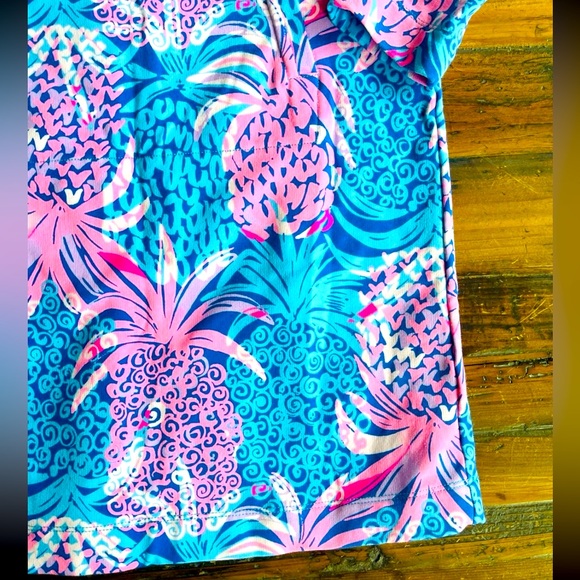 Lilly Pulitzer Little Skipper Borealis Blue Tropic Down Low Dress - Picture 3 of 8